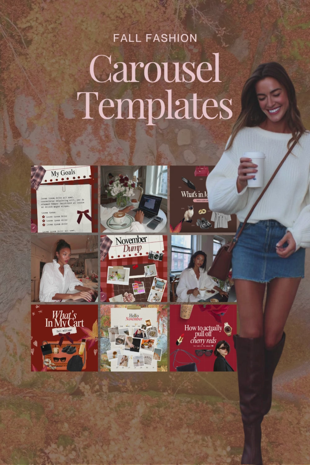 44 Fall Fashion Carousel Slide Template Kit